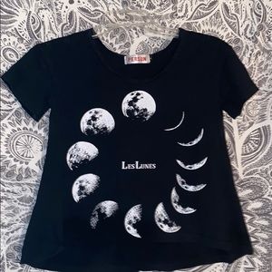 Women’s Crop Top Les Lunes Flair T-shirt